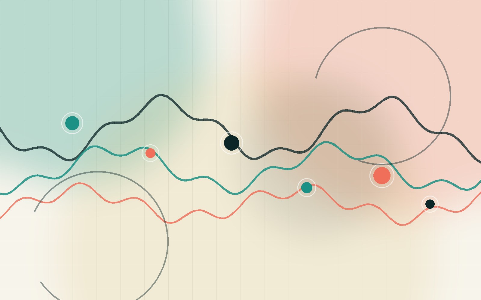 Abstract network of synchronized biological and digital signals